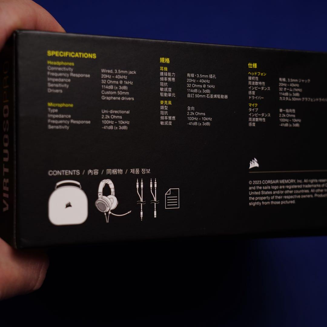 Corsair VIRTUOSO PRO ゲーミングヘッドセット