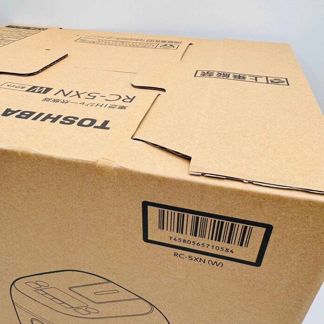 【新品】TOSHIBA RC-5XN 炊飯器 0.54L ホワイト