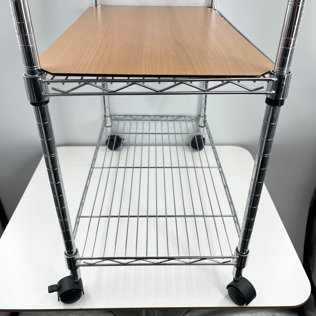 美品 Luminous ルミナス スチールラック メタルラック 4段 天板2枚付