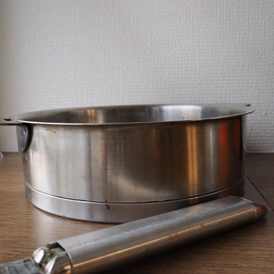 クリステル　CLISTEL両手鍋 20cm 蓋付き　ハンドル付き