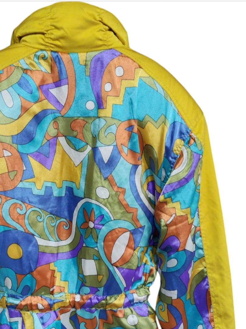 新品 デッドストック レトロなカラフルスキージャケット ヴィンテージスキーウェア