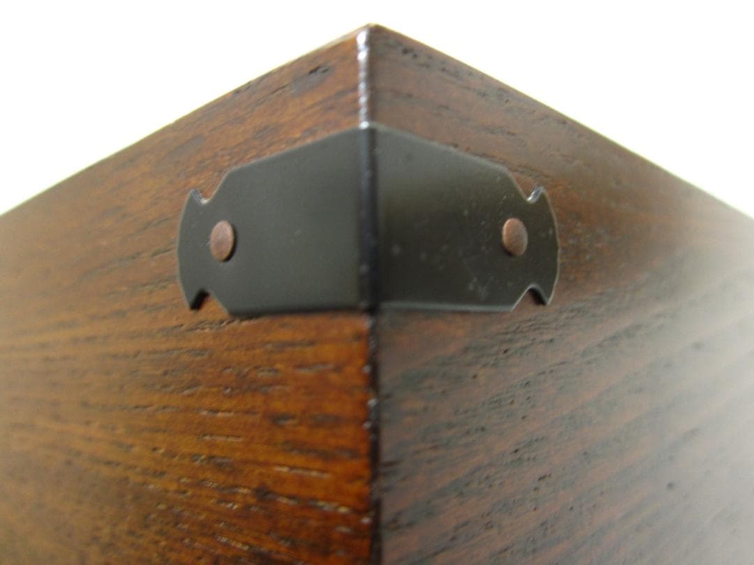 未使用◆上野村 銘木工芸◆天然木 漆塗◆小物入れ引出し ティッシュケース◆大