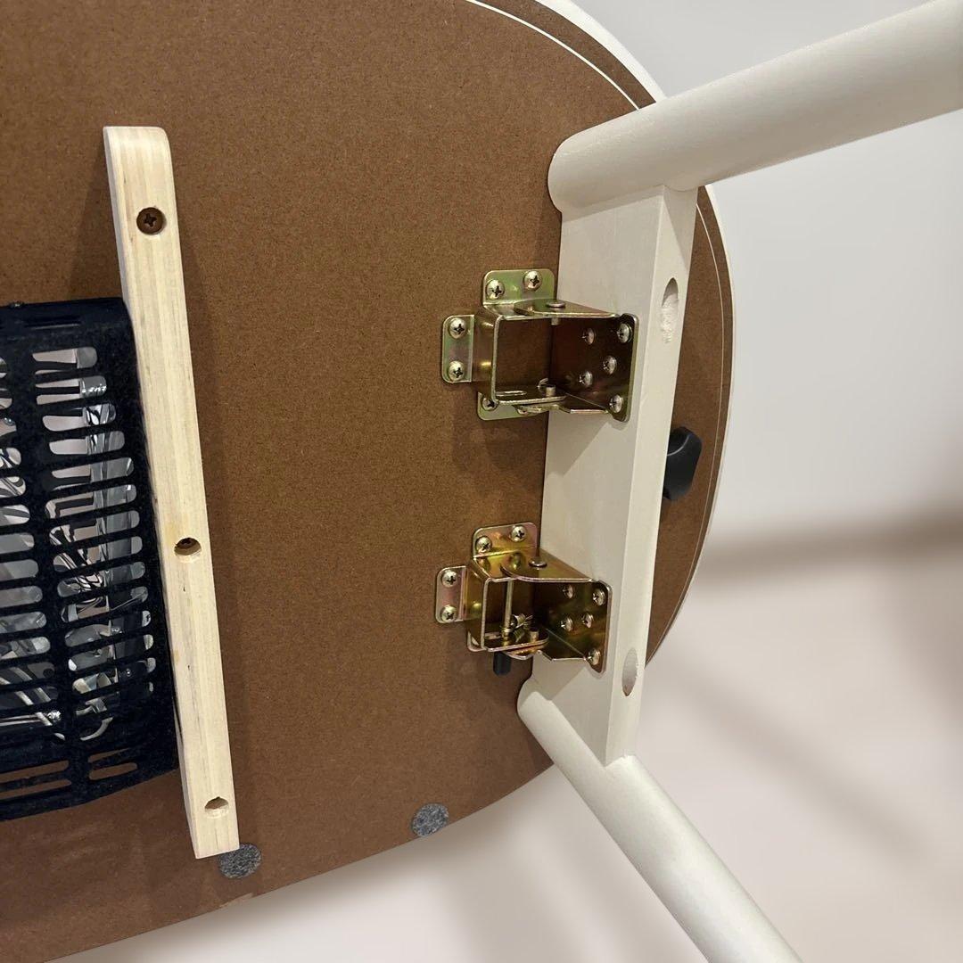 円型テーブル　こたつテーブル　白　ホワイト　カルミナ950