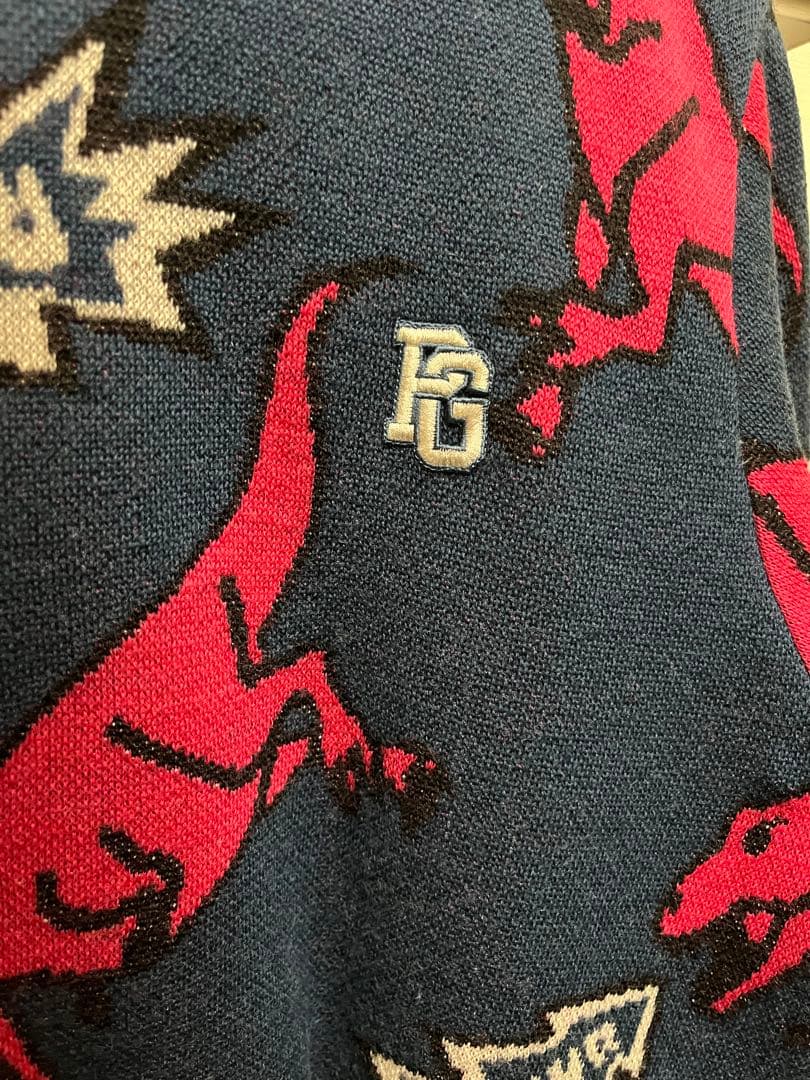 PEARLY GATES 恐竜柄 ニットセーター サイズ4