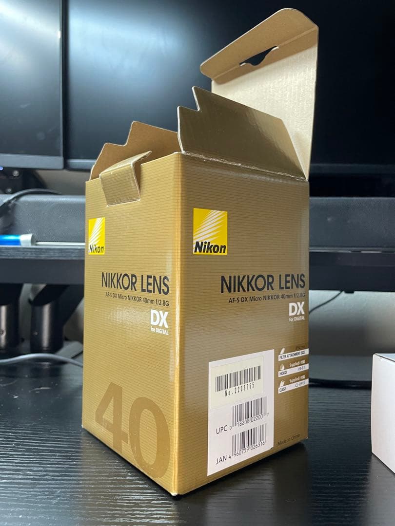 使用数回 美品 Nikon ニコン AF-S DX 40mmf2.8 マクロ