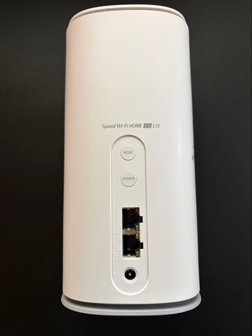 【中古】Speed Wi-Fi  5G L13 本体、ACアダプター