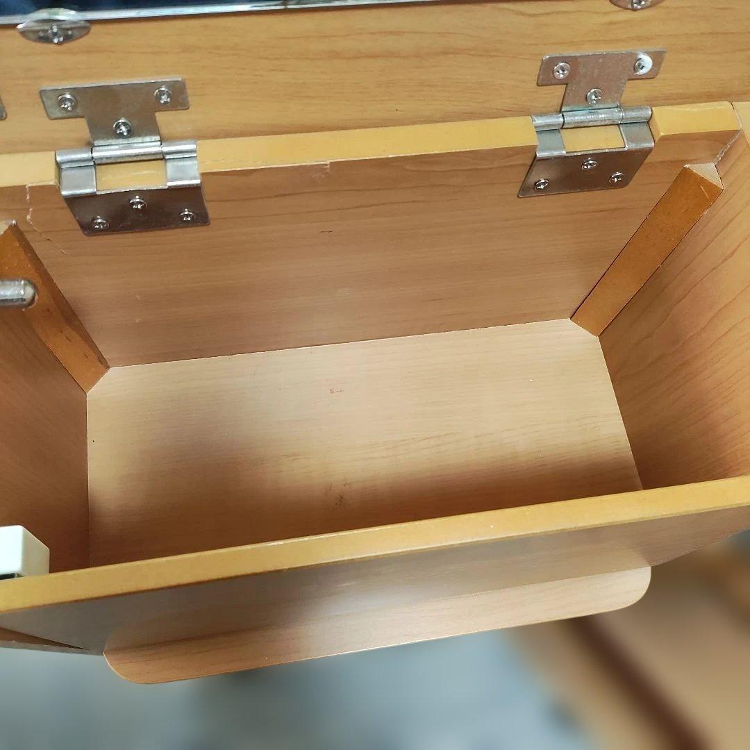 木製　可動式鏡付きドレッサー　木製引き出し　収納　ナチュラル