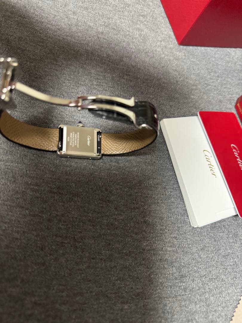 カルティエ タンクマスト SM WSTA0071 極美品 ブラックダイヤル