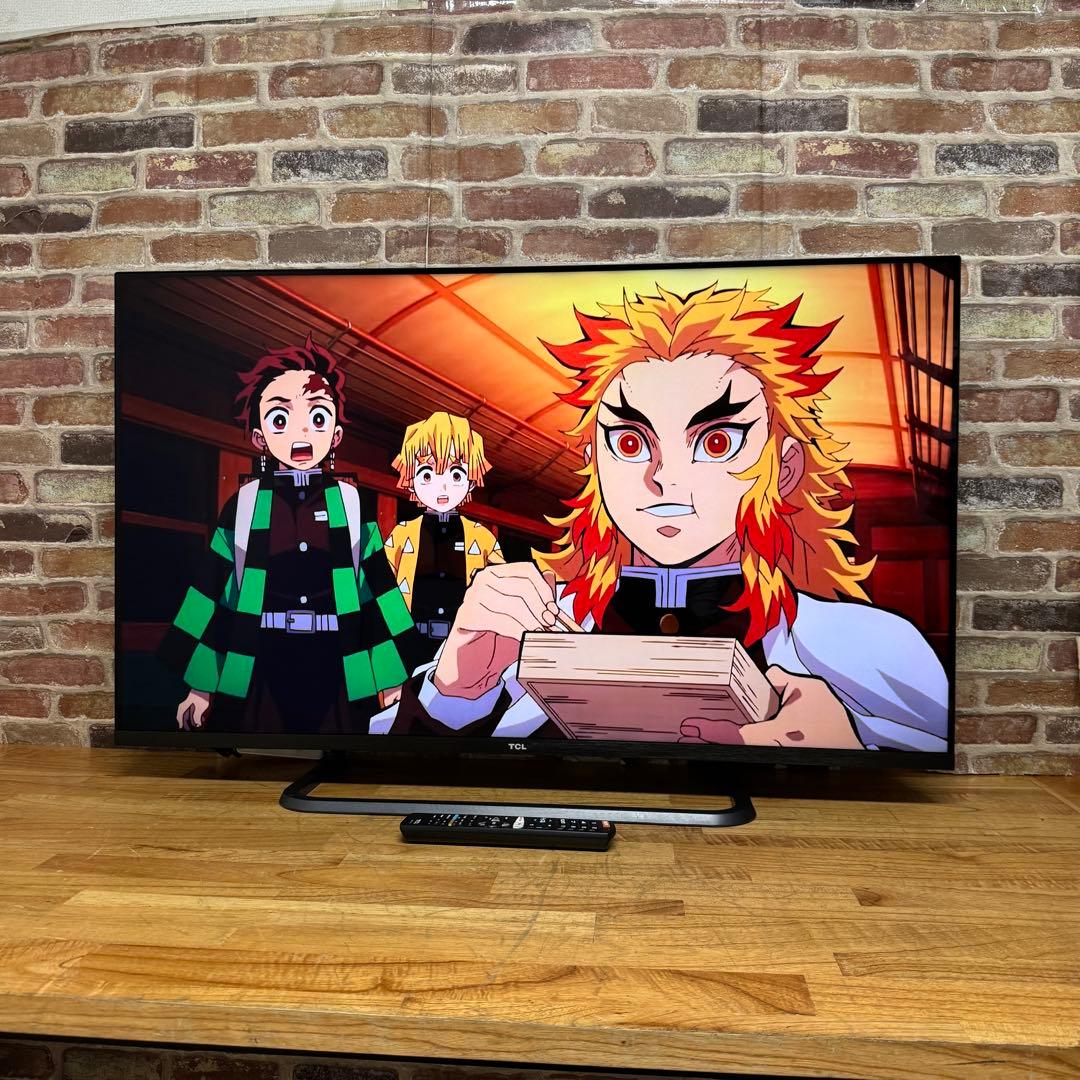 TCL 50V型 4K 液晶テレビ スマートテレビ 50P8S 動画配信アプリ○