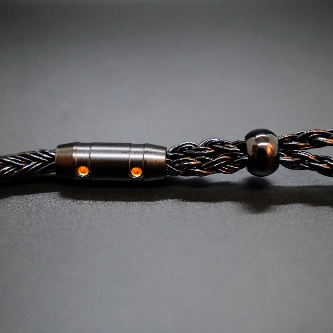 【オーダーメイド新作】24コア ブラック被膜 膨張式MMCX 4.4mm