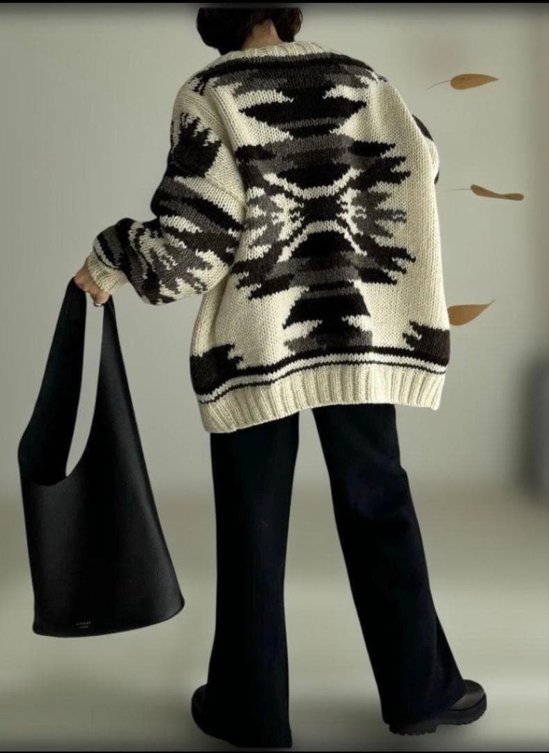 ARGUE オーバーサイズニットカーディガン