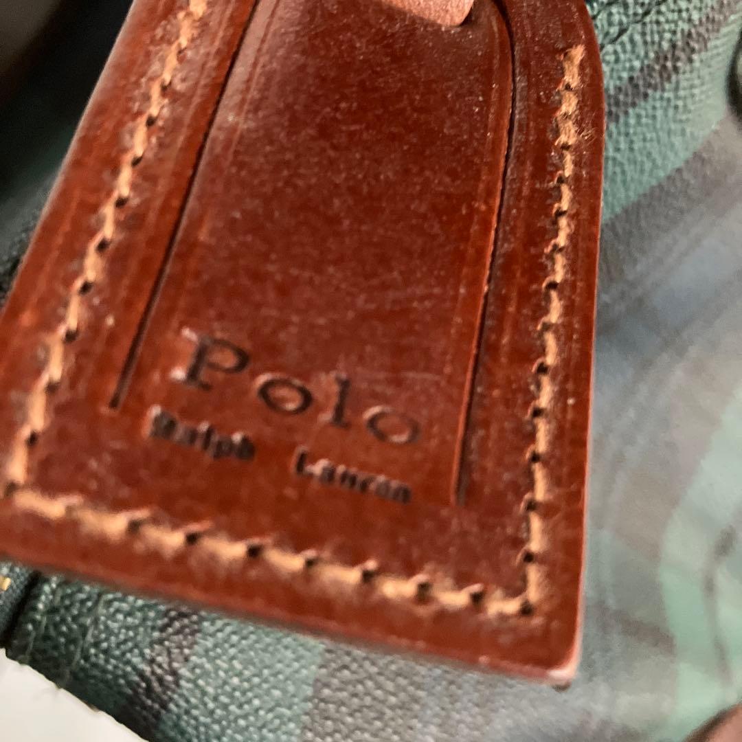 Polo Ralph Lauren チェック柄ボストンバッグ