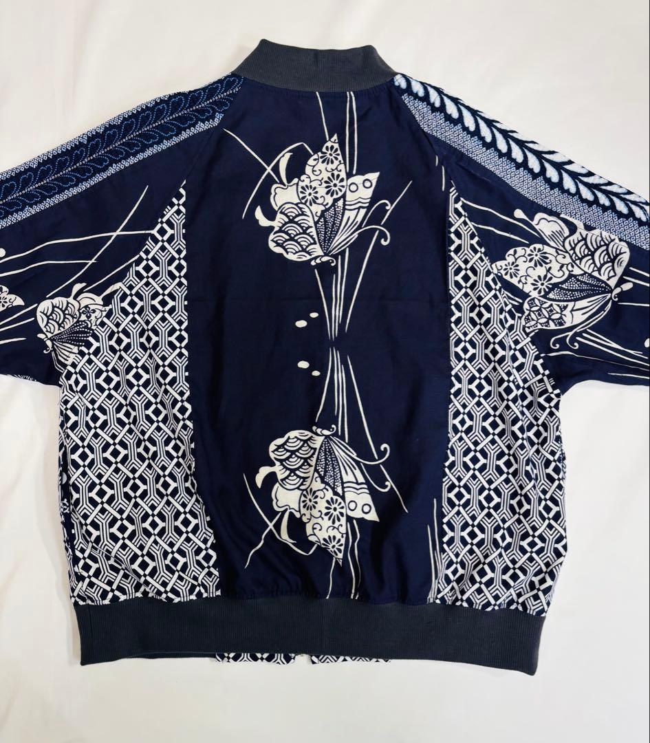 浴衣リメイク　95番パッチワーク仕様スカジャン風