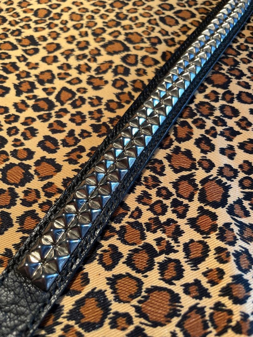 スタッズ　犬　首輪　小　ハーネス　本革