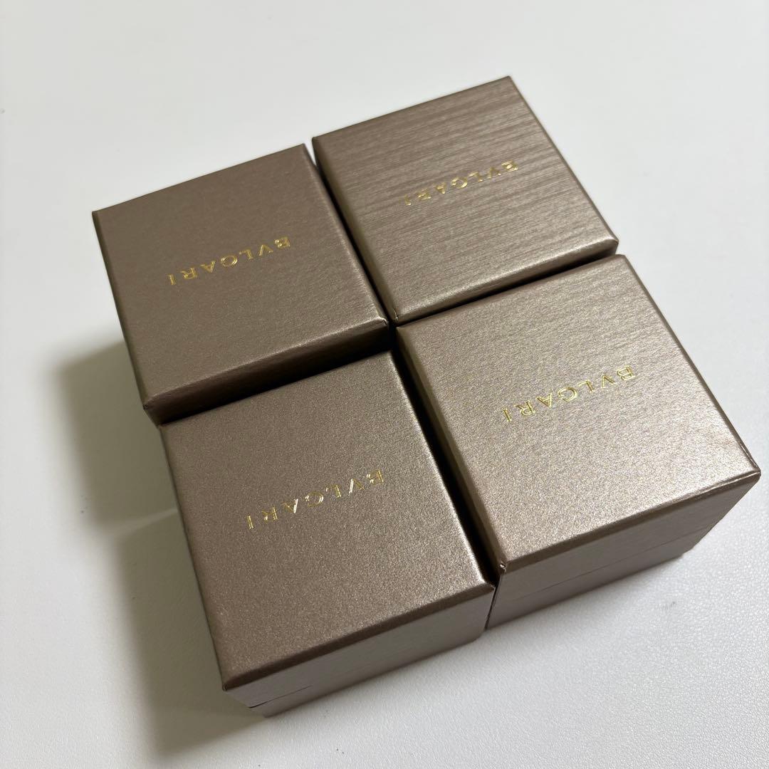 ブルガリ　リングケース　空箱　4個セット　現行品　リボン付き