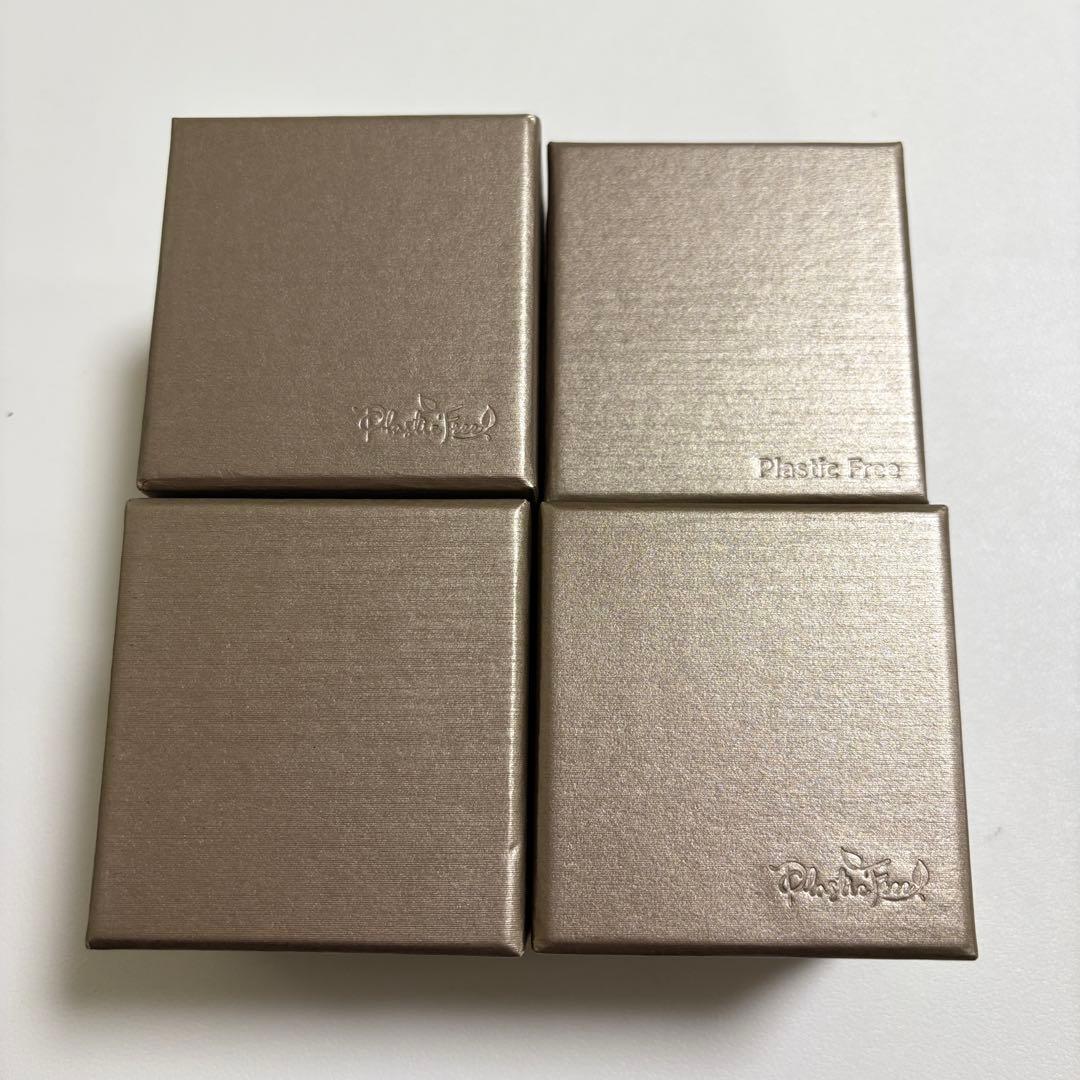 ブルガリ　リングケース　空箱　4個セット　現行品　リボン付き