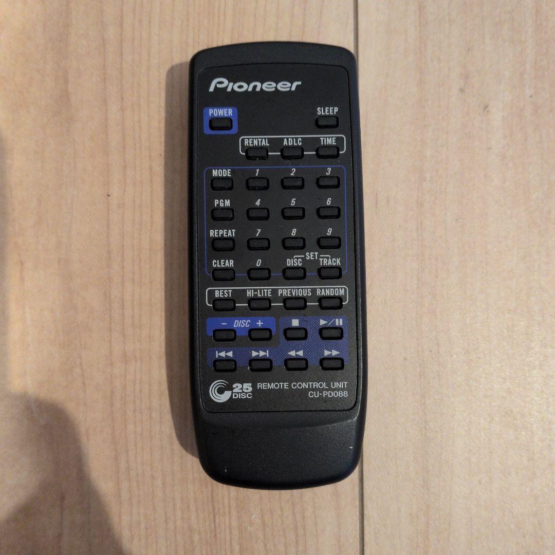 Pioneer PD-F25A コンパクトディスクプレーヤー　リモコン付説明書有