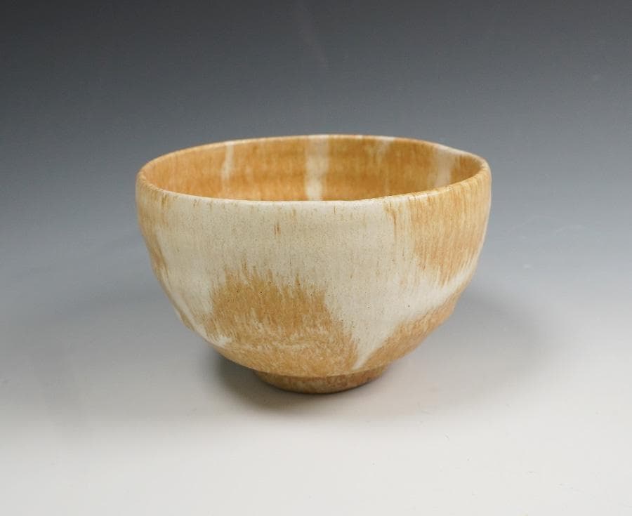 谷口良三 萌黄釉茶碗 茶道具 共箱