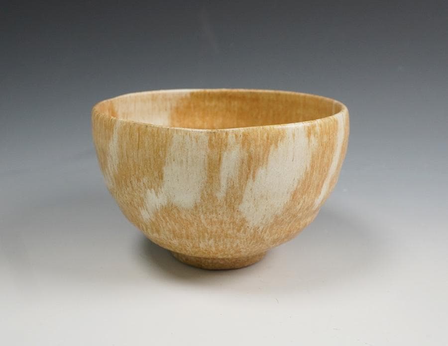 谷口良三 萌黄釉茶碗 茶道具 共箱