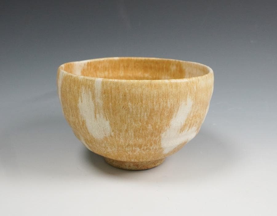 谷口良三 萌黄釉茶碗 茶道具 共箱