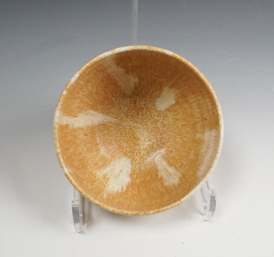 谷口良三 萌黄釉茶碗 茶道具 共箱