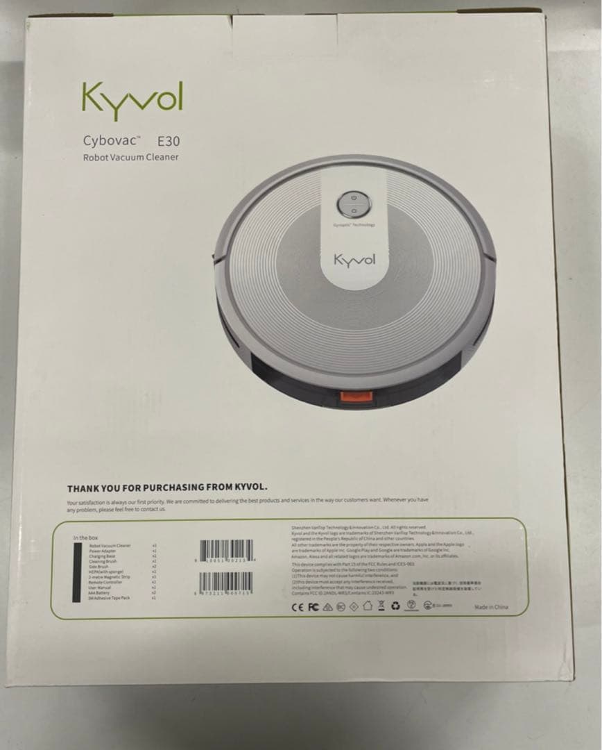 【新品未開封】KYVOL E30 キーボル ロボット掃除機