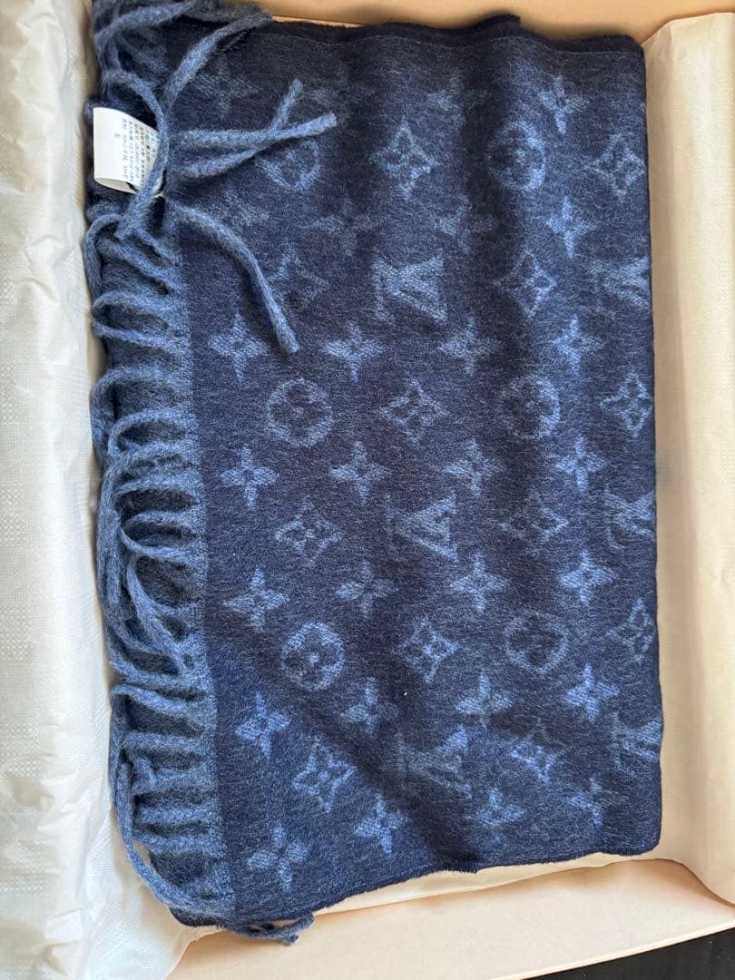 LOUIS VUITTON ウールストール モノグラム