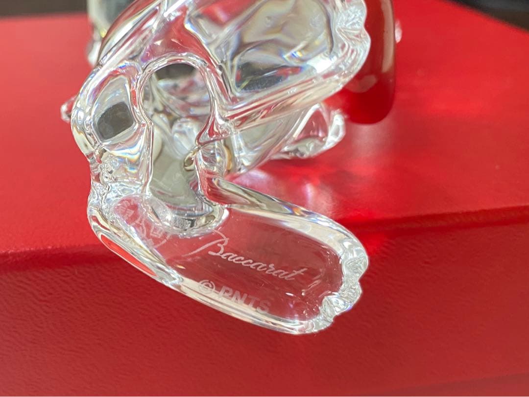 バカラ　Baccarat ハートスヌーピー　クリスタル
