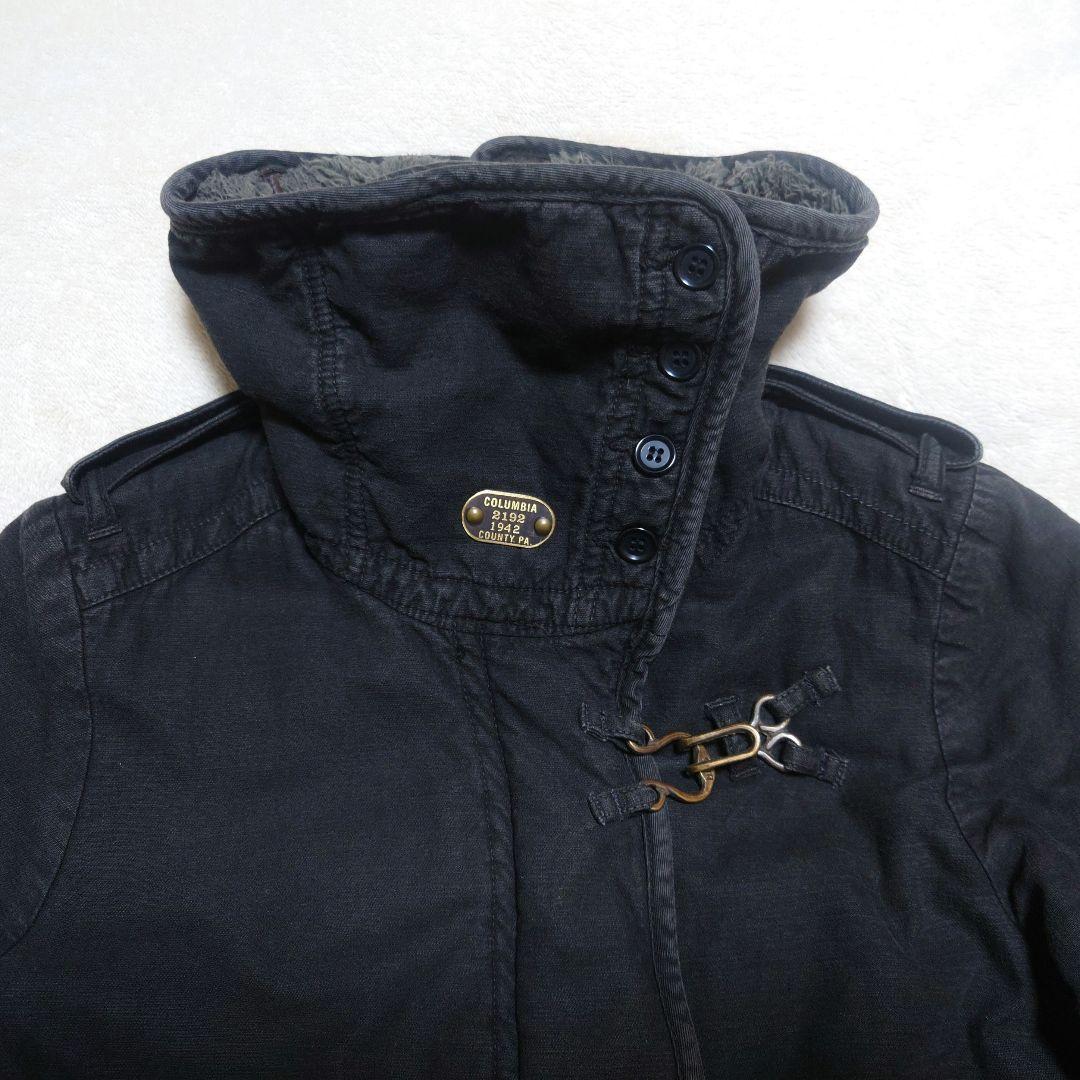 SHARE SPIRIT モッズコート スミクロ　ボア襟