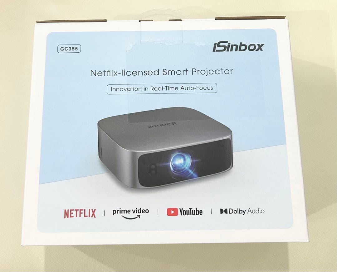 プロジェクター 家庭用 小型 1200Ansi 4K対応 大画面 軽量 グレー