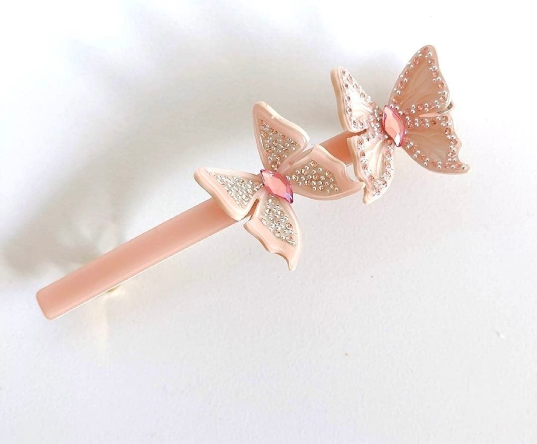 アレクサンドルドゥパリ　ロングバレッタ　ピンク　バタフライ　スワロフスキー　希少