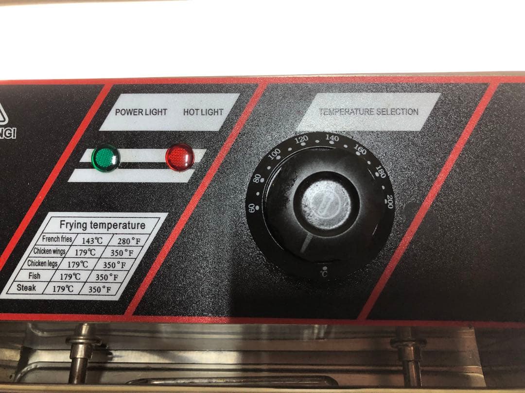 卓上電気フライヤー　2槽式　100V×2 6L×2