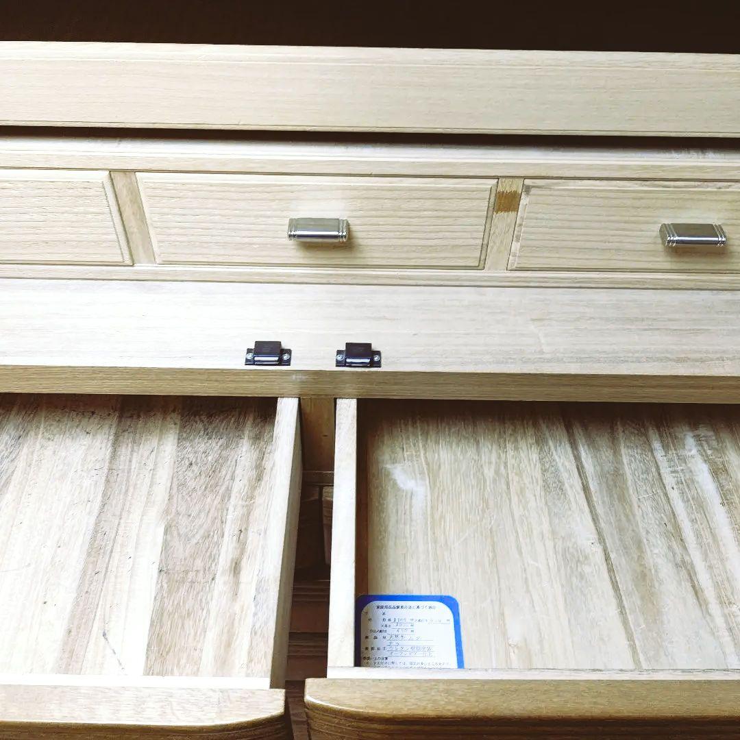 府中家具和箪笥　全面天然ナラ材　内側総桐