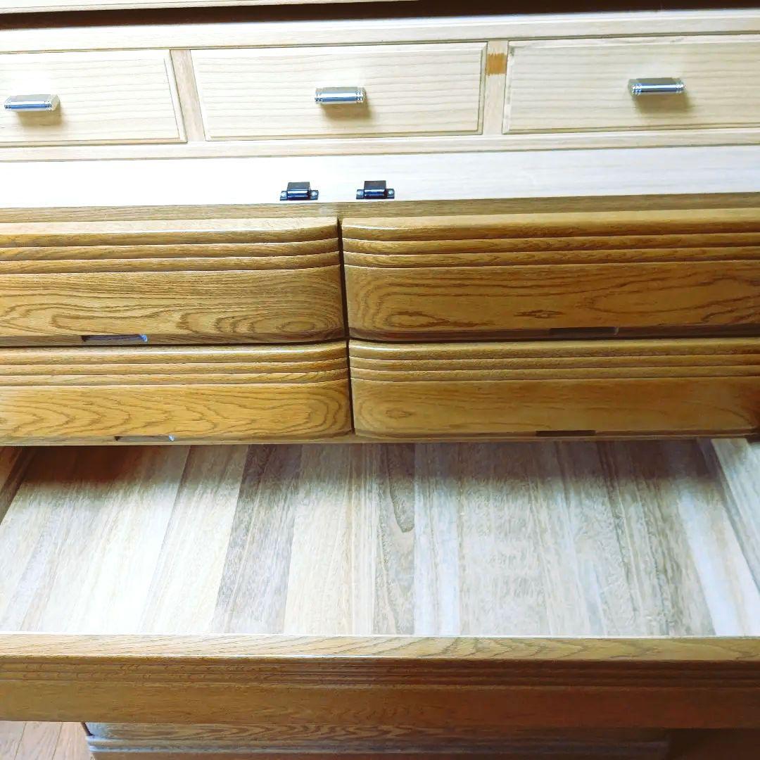 府中家具和箪笥　全面天然ナラ材　内側総桐