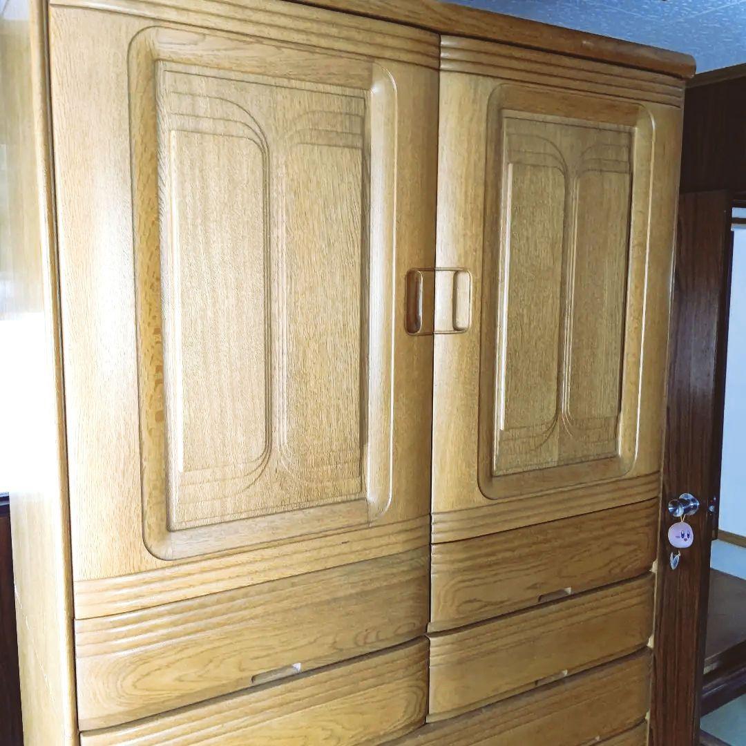 府中家具和箪笥　全面天然ナラ材　内側総桐