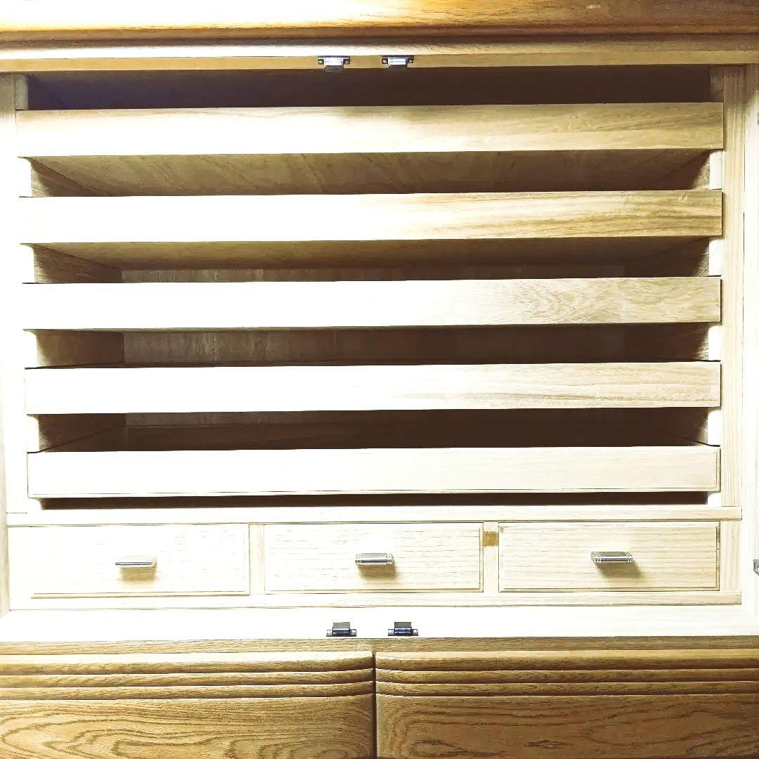 府中家具和箪笥　全面天然ナラ材　内側総桐