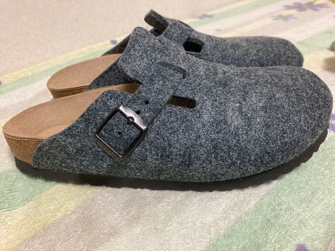【極美品】ビルケンシュトック　ボストン　ナロー　ウール　フェルト　23cm
