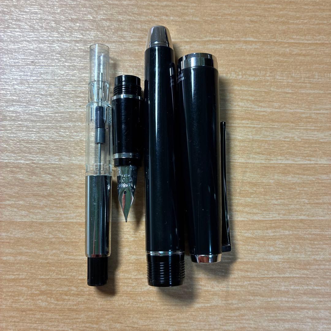 パイロット　万年筆　エラボー　金属軸　ブラック　SF