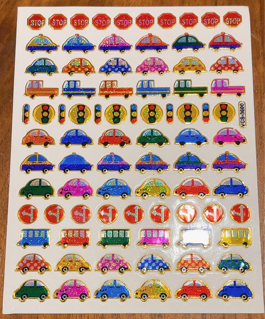 キラキラシール★早い者勝ちレトロレア車ヒスミニデッドベアレコードラブピース