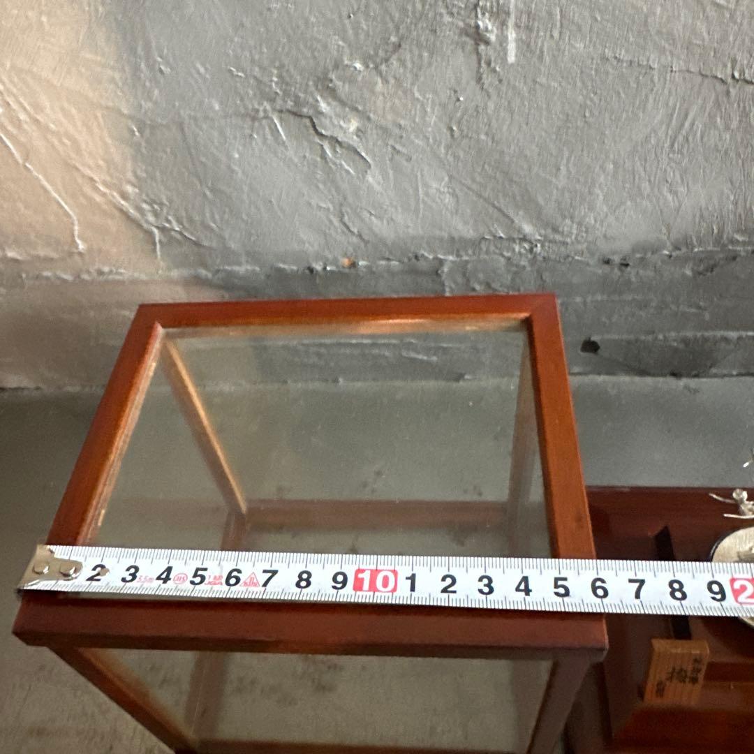 銀製 梅の木の彫刻 ガラスケース付き　光則作