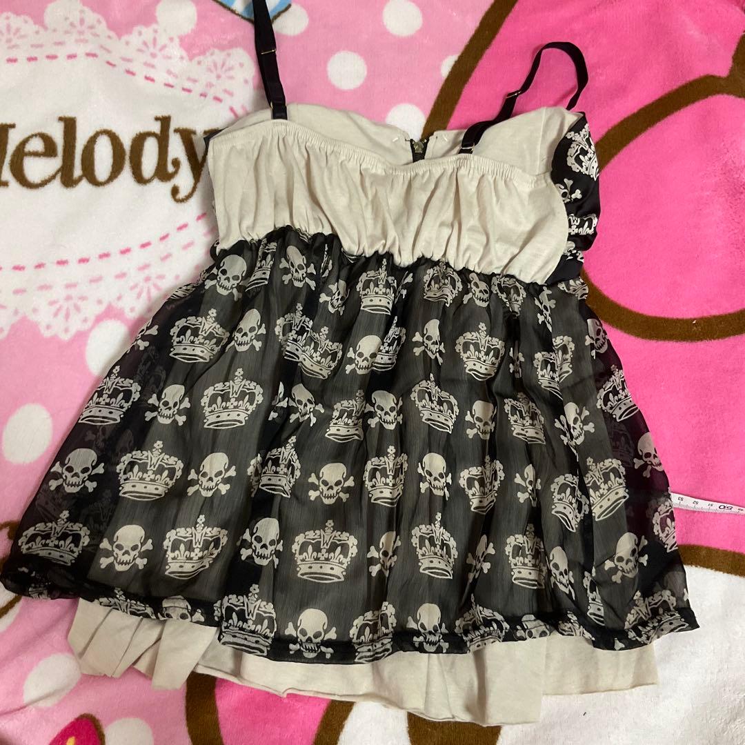 d.i.a.♡スカル×クラウン柄キャミソール