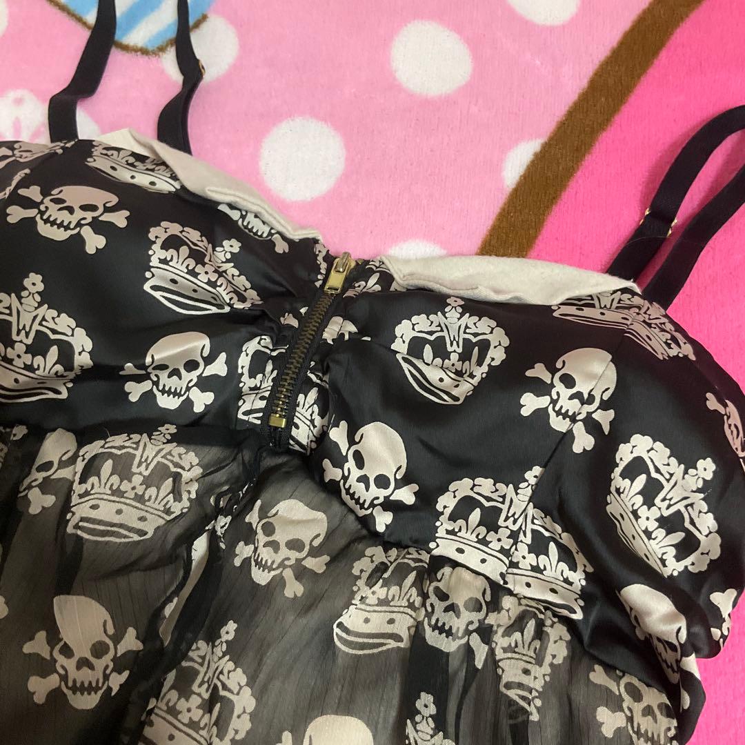 d.i.a.♡スカル×クラウン柄キャミソール