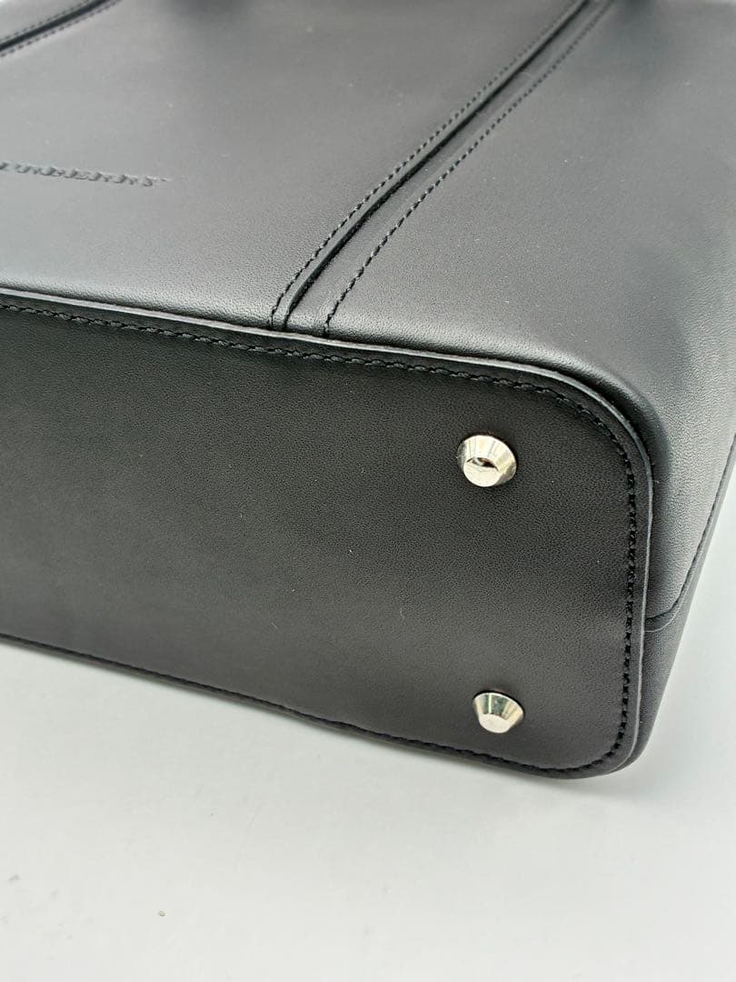 バーバリー オールレザー ノバチェック ハンドバッグ