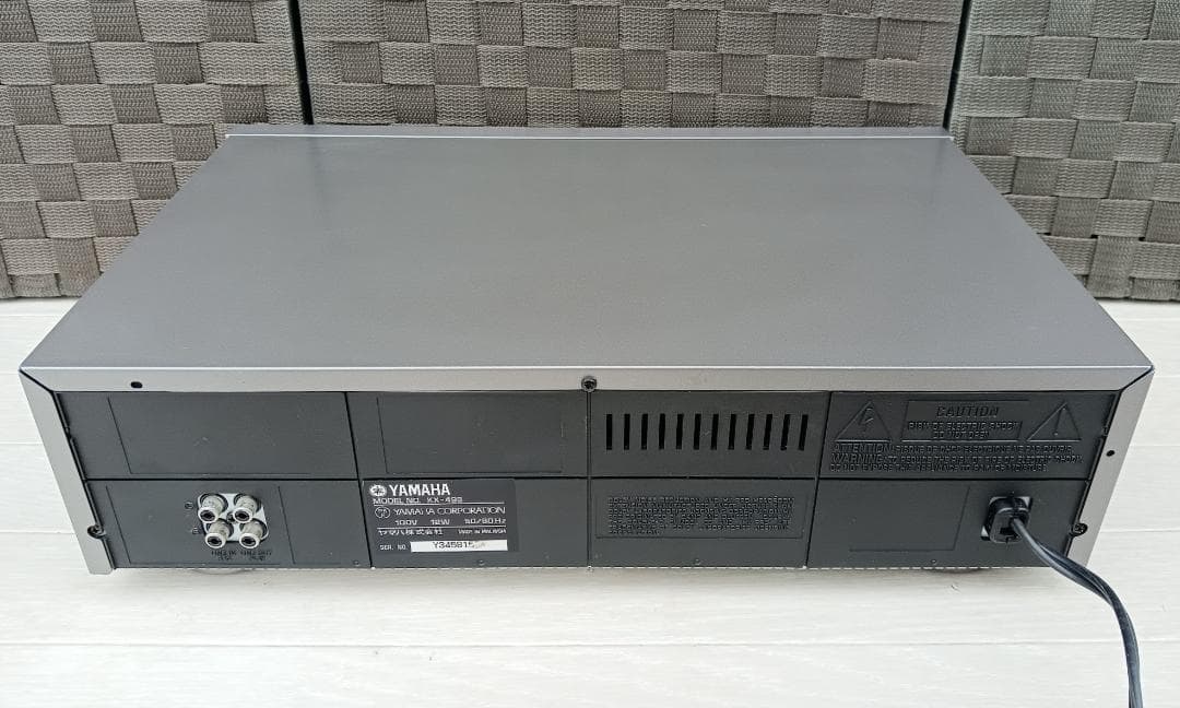 ヤマハ　ステレオ カセットデッキ　KX-493　リモコン付　オーディオ