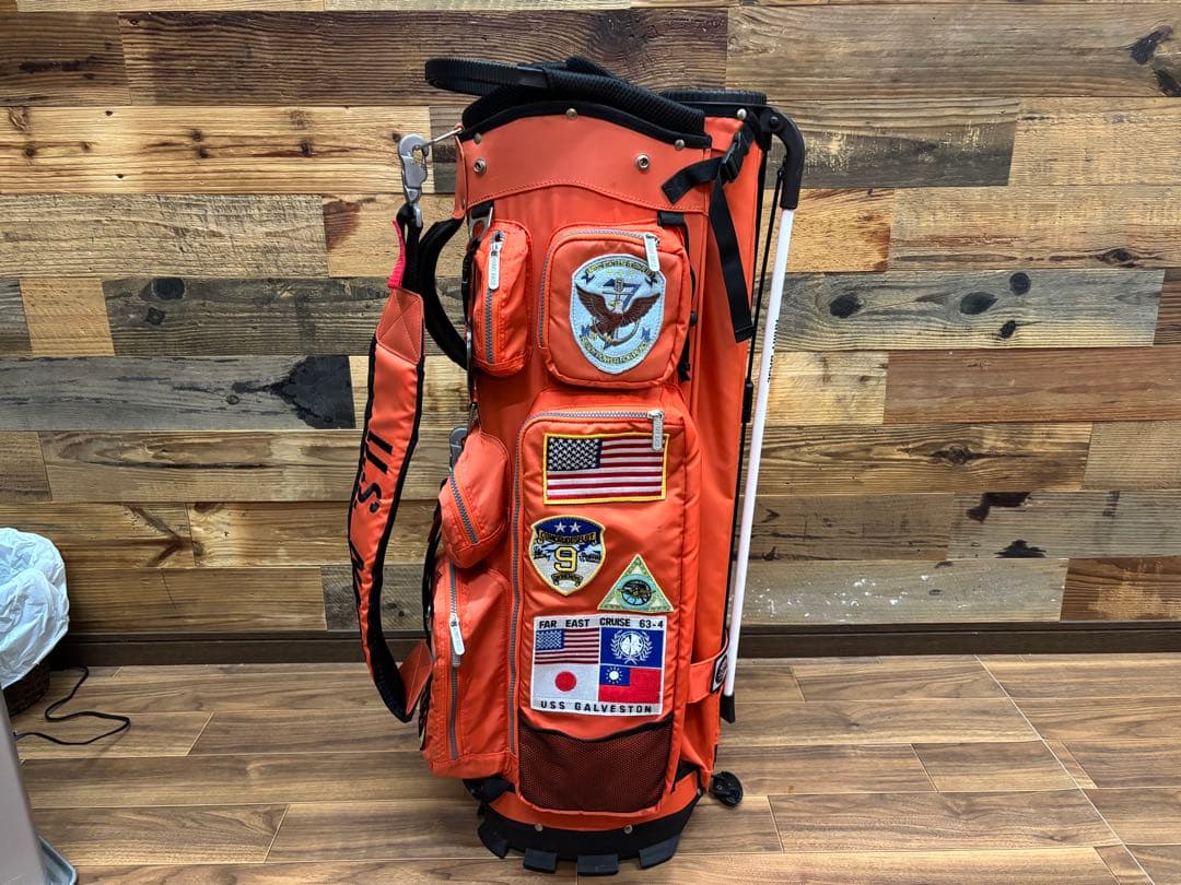 アーミーベースコレクション　 キャディバッグ オレンジ