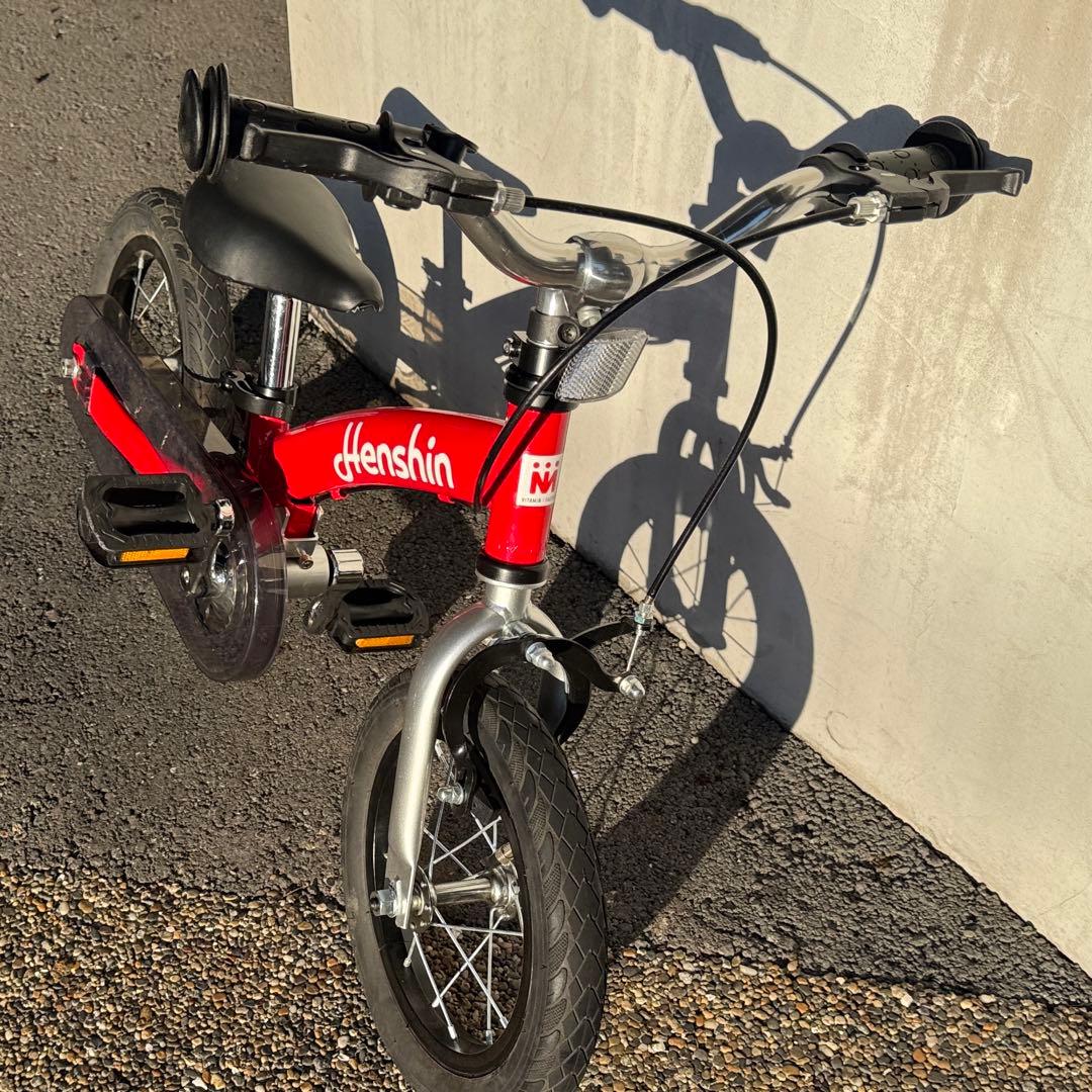 最新型へんしんバイク2 レッド　キックバイク Henshin Bike