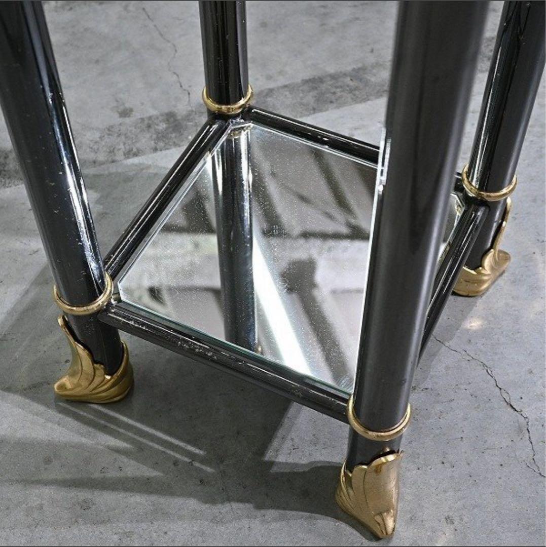 ガラストップスタンド 猫足 カブリオール リビング 玄関 サロン 店舗什器