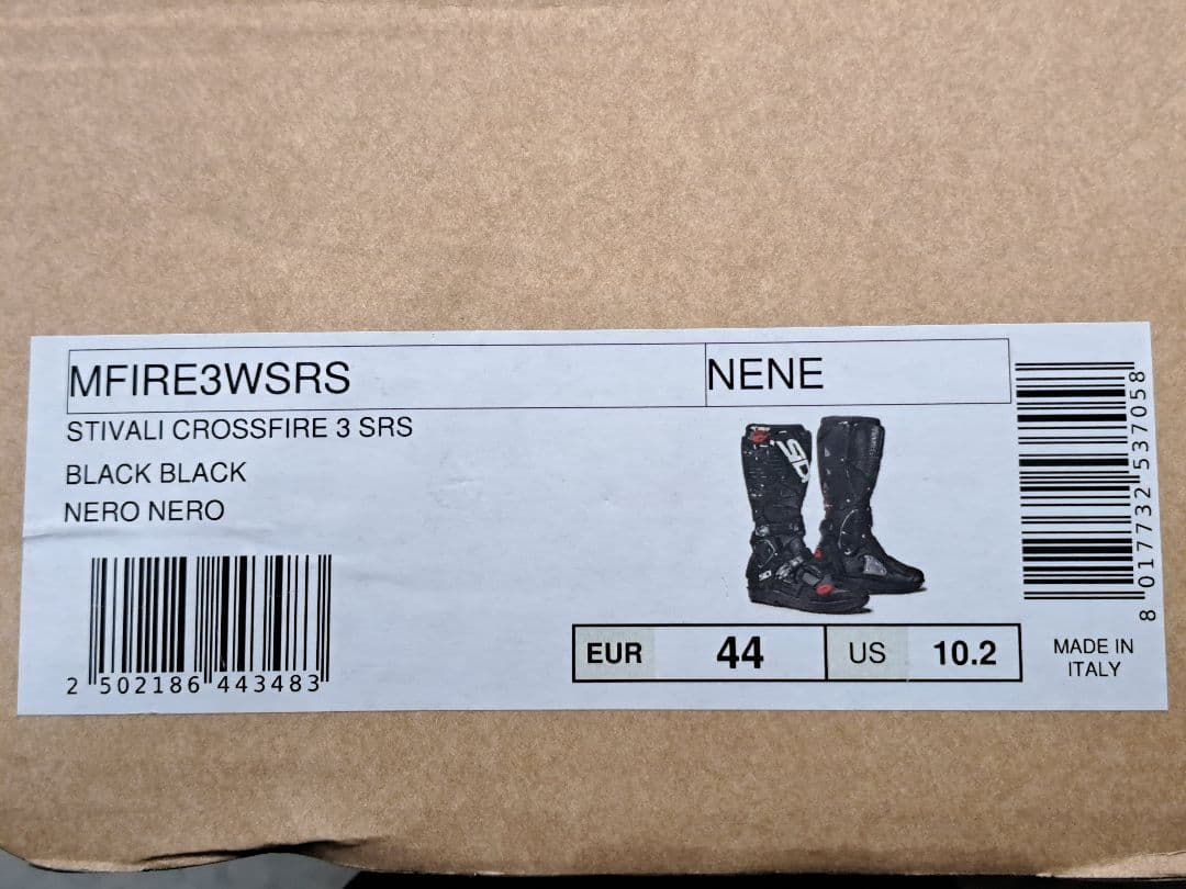 SIDI モトクロスブーツ　クロスファイアー3　ブラック　44