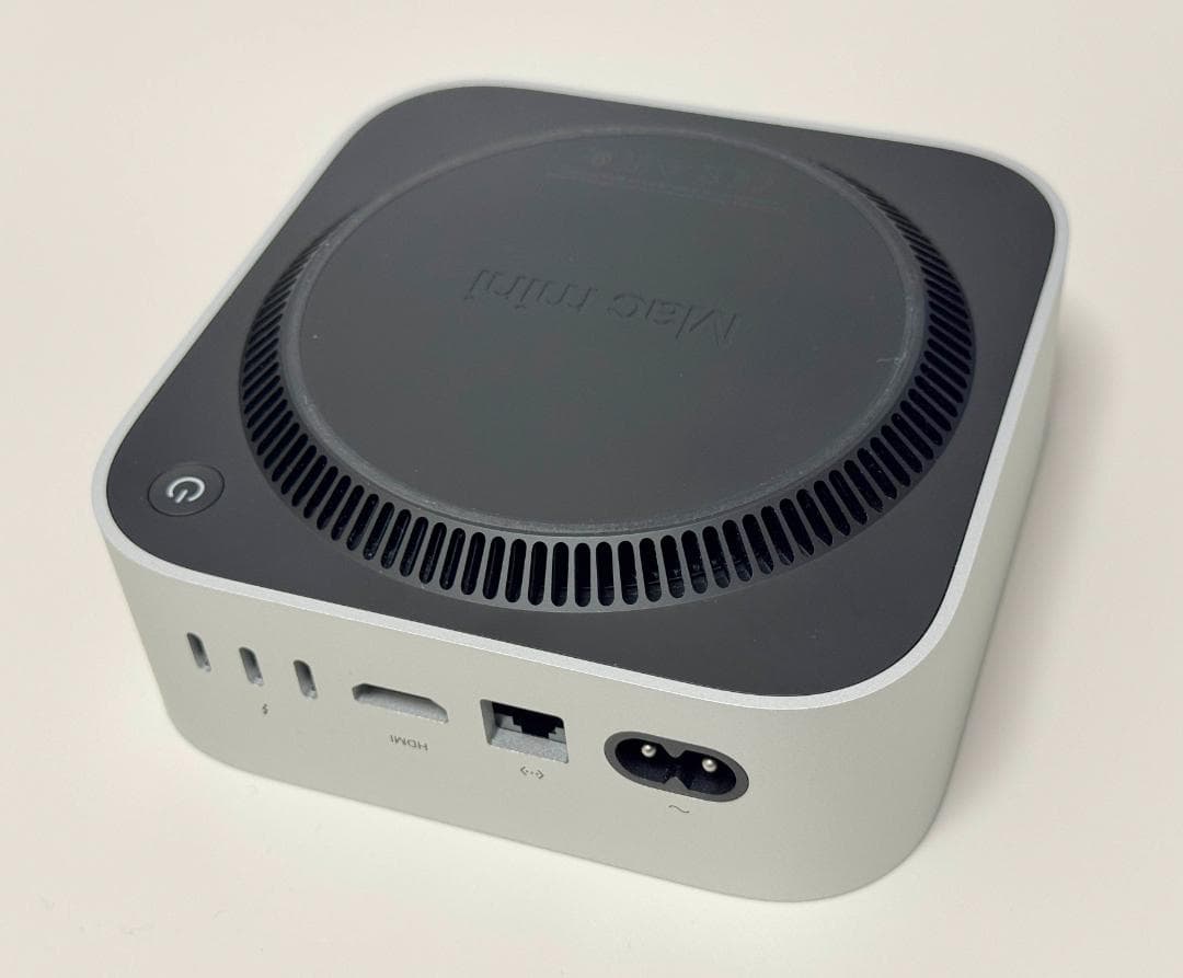 Apple Mac mini (M4,メモリ24GB,ストレージ256GB)