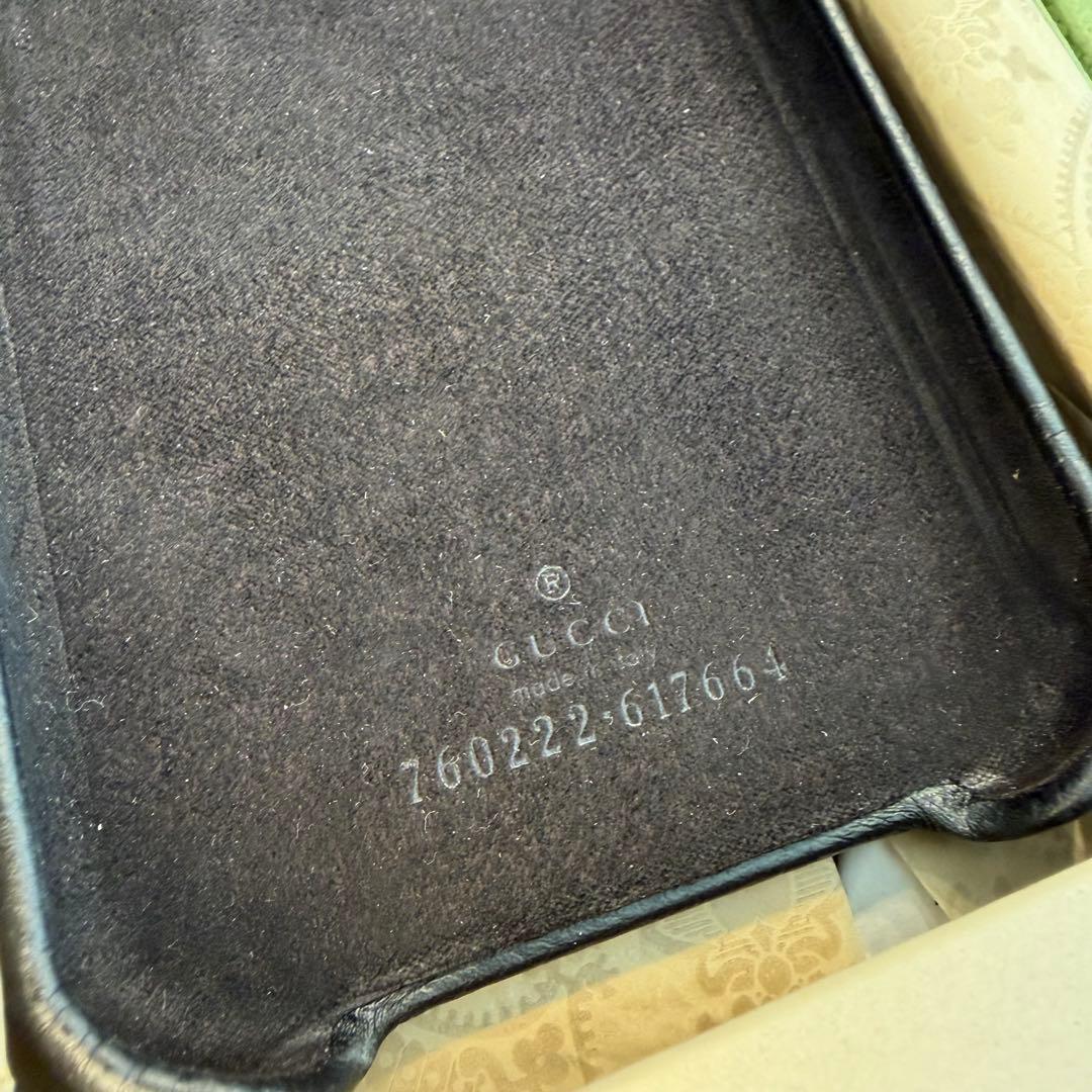 【新品】GUCCI ジャンボGG レザー iPhone15 ケース ブラック